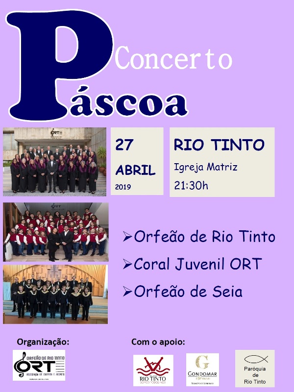 2019 04 27 Concerto da Páscoa Orfeão de Rio Tinto